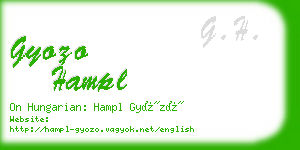 gyozo hampl business card